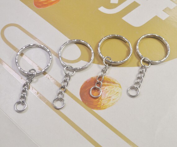 200pcs Metal Keyrings With Chain and Jump Rings in Bulk, Bulk Keychains ,  Supplies, Key Chain Making, Split Keyring 