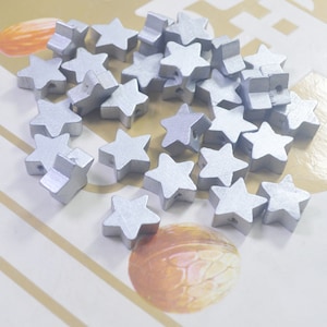 wooden beads in stars 15 mm,Wood Star Bead,100 Wooden Star,Silver Star Beads,Five-pointed Star Wooden Bead,Earrings Accessories Loose Beads
