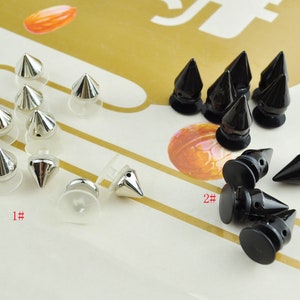 Silver Shoe charm,Plastic Spikes Shoe charms,Black Stud charm Spikes Shoe Charm,Plastic Chain shoe charms,Shoe Decoration,Shoe Accessories,