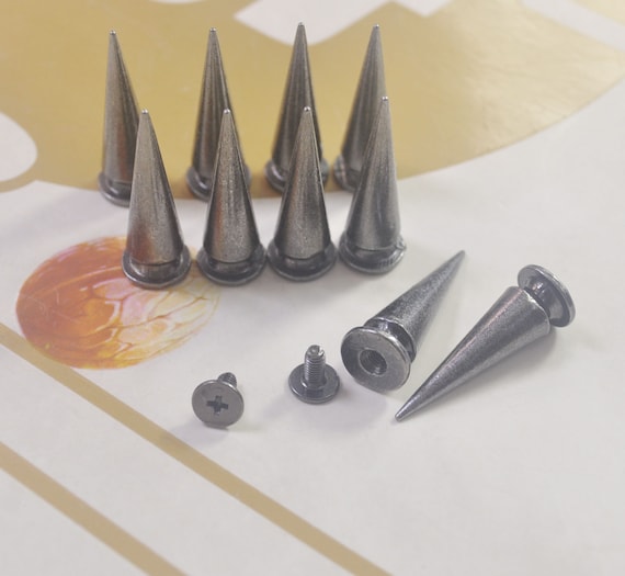 Punk Studs Rivets Spike Long Cone 29x10mm for Leather Crafts