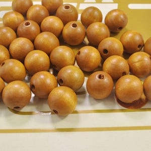 50pcs Brown Yellow Round Wood Beads, 20mm round wooden bead, necklace bead, bracelet bead, wood craft,space wood beads, wholesale beads