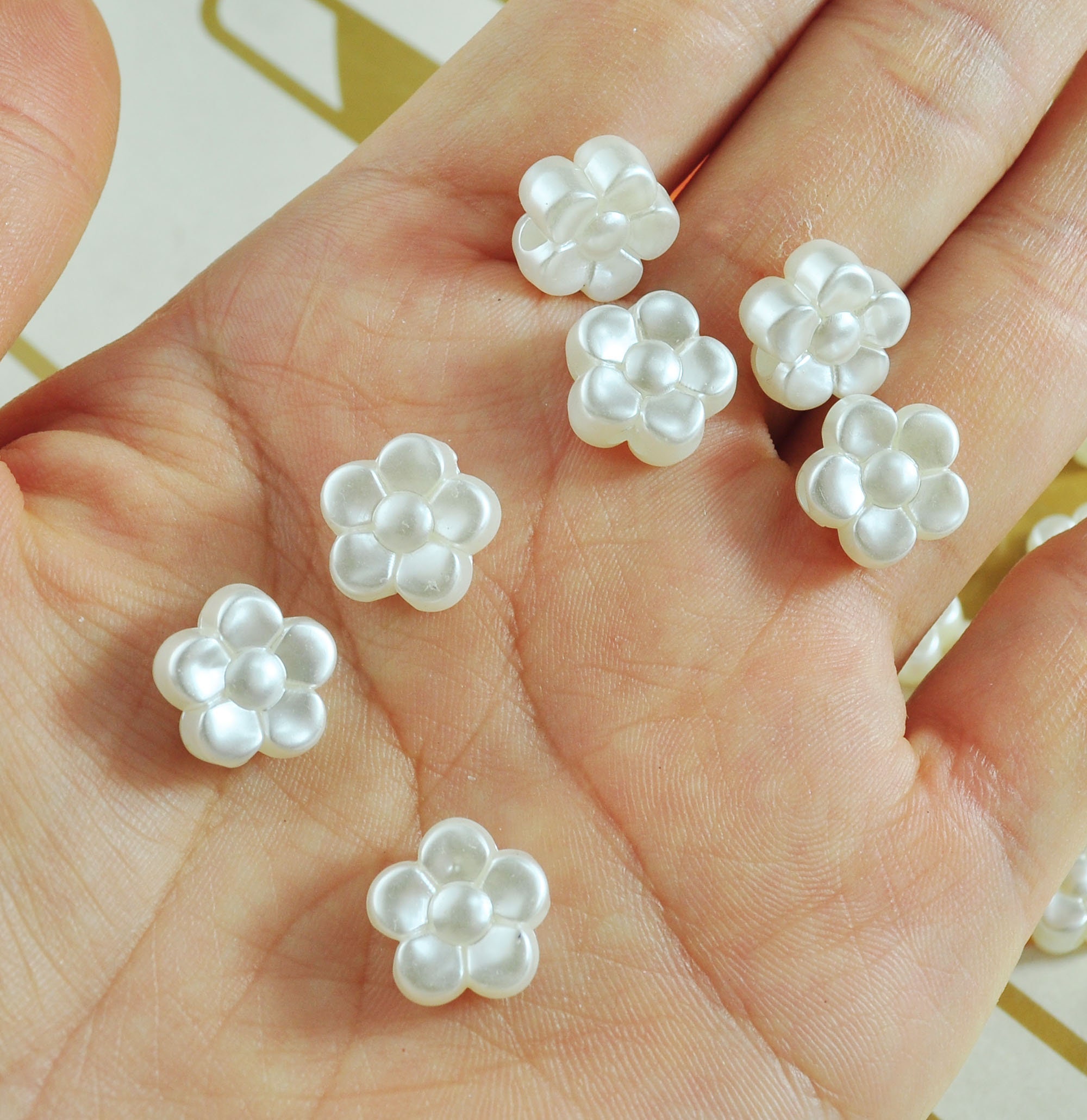 Pearl beads パールビーズ フラワーミニバッグ 小さめ 白 ct-d-100166_4.jpg