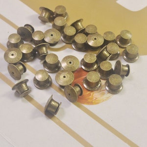 Locking Pin Backs No Tools Needed Silver Pin Lock Backings for Enamel Pins  Never Lose A Pin Again 