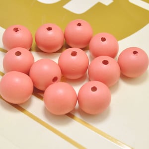 50pcs Peach Round Wood Beads,20mm round wooden bead,necklace bead.bracelet bead, wood craft,space wood beads，wholesale beads