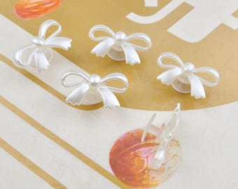 Adornos para zapatos (4-26), Adorno de lazo para zapatos, Clips para zapatos con lazo blanco perlado acrílico, Adornos para zapatos, Decoración de zapatos, Accesorios para zapatos, Regalos de adornos para zapatos