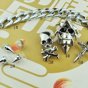 Plastic Spikes Shoe charms,Alloy Skull Shoe Charms,Plastic Chain shoe charms,Fashion Shoe Charms,Shoe Decoration,Shoe Accessories