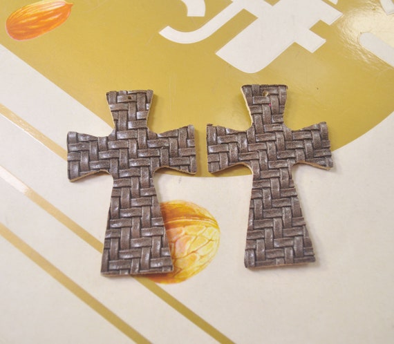 8 Brown Braided leather teardrop earrings pendant,Basket Weave Teardrop Leather Earrings Supplies,DIY Handmade Earrings--VCC5094#