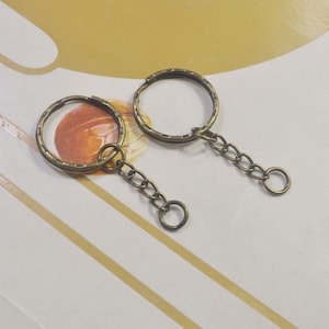 Bulk KeyChain Keyring with Chain jump rings,Keychain Findings Split Ring Keyring Craft Beading ,Bronze,Key Chain Making,Keychain Supplies
