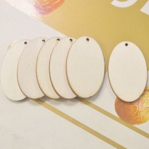 Wood Oval Pendant,50Pcs wood Oval drop,  Natural wooden Oval earring pendant,Jewelry necklace pendant supply, 40x25mm