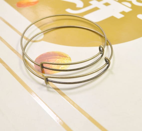 Wholesale Bangle 50pcs Adjustable Bangle Bracelets bronze Bangles metal Bracelet blank Bracelet Findings68mm Etsy Australia