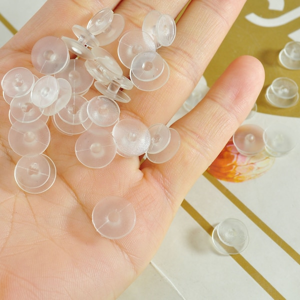 10Pcs-500Pcs Transparent Buckle,Crocs Buckle, Shoe Accessories，Plastic Buttons For Creating Shoe Charms.12x10x3mm