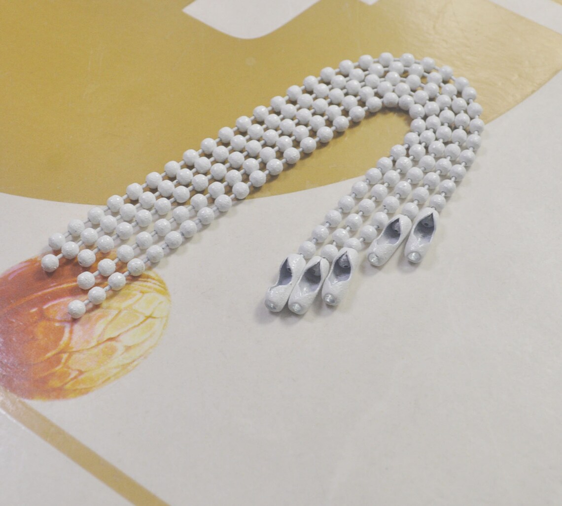 10pcs Ball Chain With Connector Clasp 2.3mm Ball Chainswhite Etsy UK
