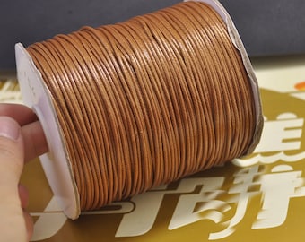Wholesale 10Yds 1.5mm Wax Cords String Rope,Coffee Waxed Polyester Thread,Jewelry Beading String, For Bracelet & Necklace Making