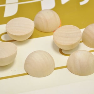 50pcs Unfinished Half wood Beads,30mm large domed Wooden Cabochon Beads finding,half ball wooden beads supply,wholesale