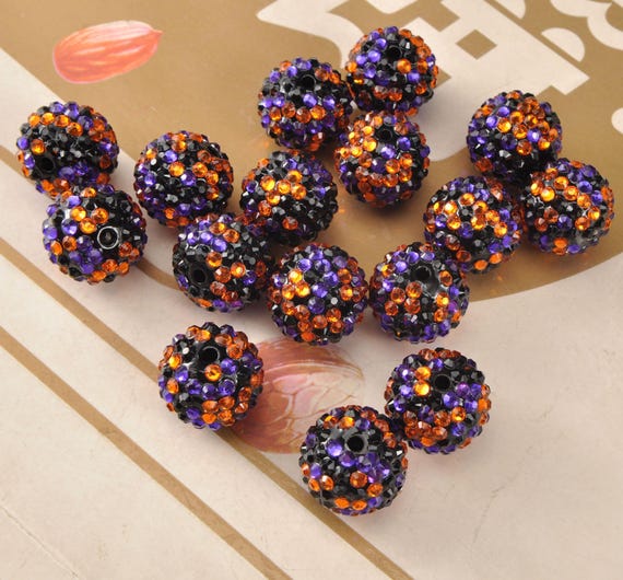5/10/20 Acrylic Rhinestone Beads,Halloween Rhinestone Ball,Chunky Bubblegum Beads,20mm Beads,Bubblegum Beads, Chunky Beads,Beading Supplies