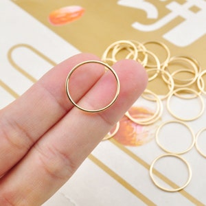 20 18k Gold Plated Round Shape Charms,20mm Brass Round Connector,Round Link,Circles Pendant,Round Earrings,Round Necklace,Findings