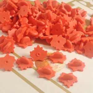 Pack of 10,20, 40, 60, 80, or 100Pcs,Red Maple leaves Rubber Clutches Backings Backs Clasp,Rubber Pin Back  for Enamel Lapel Pin