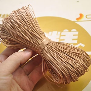 Waxed Cord ,65 meters Khaki cords,1mm Waxed Cotton Cord String, Bracelet Cord, Necklace Cord, Macrame Cord -- VC279