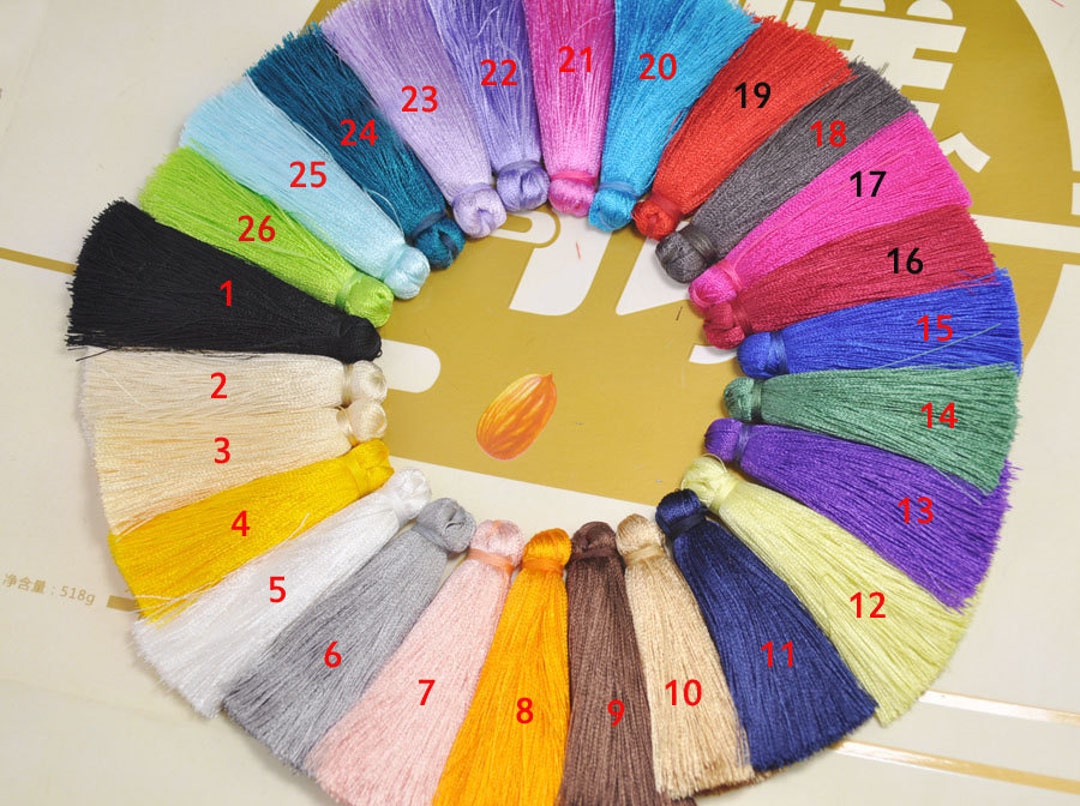 Lot De 60 Glands En Velours Coréen – 38 Mm – 30 Couleurs – Pour DIY, Sacs, Bracelets, Déco
