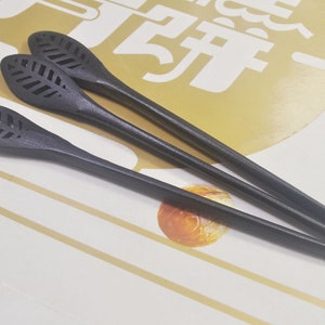 3 stuks zwart hout haar sticks, eenvoudige gladde houten haarspeld fijne gesneden hout haar stok, Leaf Hair Pin Sieraden