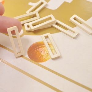 12Pieces,DIY Unfinished Laser Cut Wood Pendant,Natural Wood Earrings Blanks,Wood Jewelry, Wood Shapes,Wood Hollow Rectangle Shape - 30x9mm