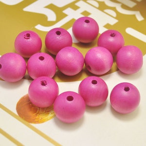 50pcs Rose Round Wood Beads,20mm round wooden bead,necklace bead.bracelet bead, wood craft,space wood beads，wholesale beads