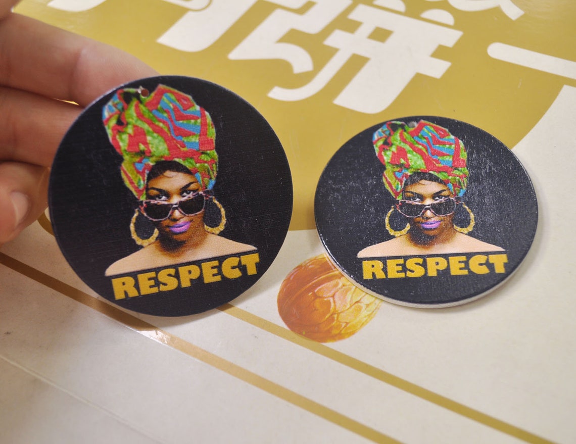 10Pcs DIY wood earring dropAfrican Queen earringfashion girl Etsy