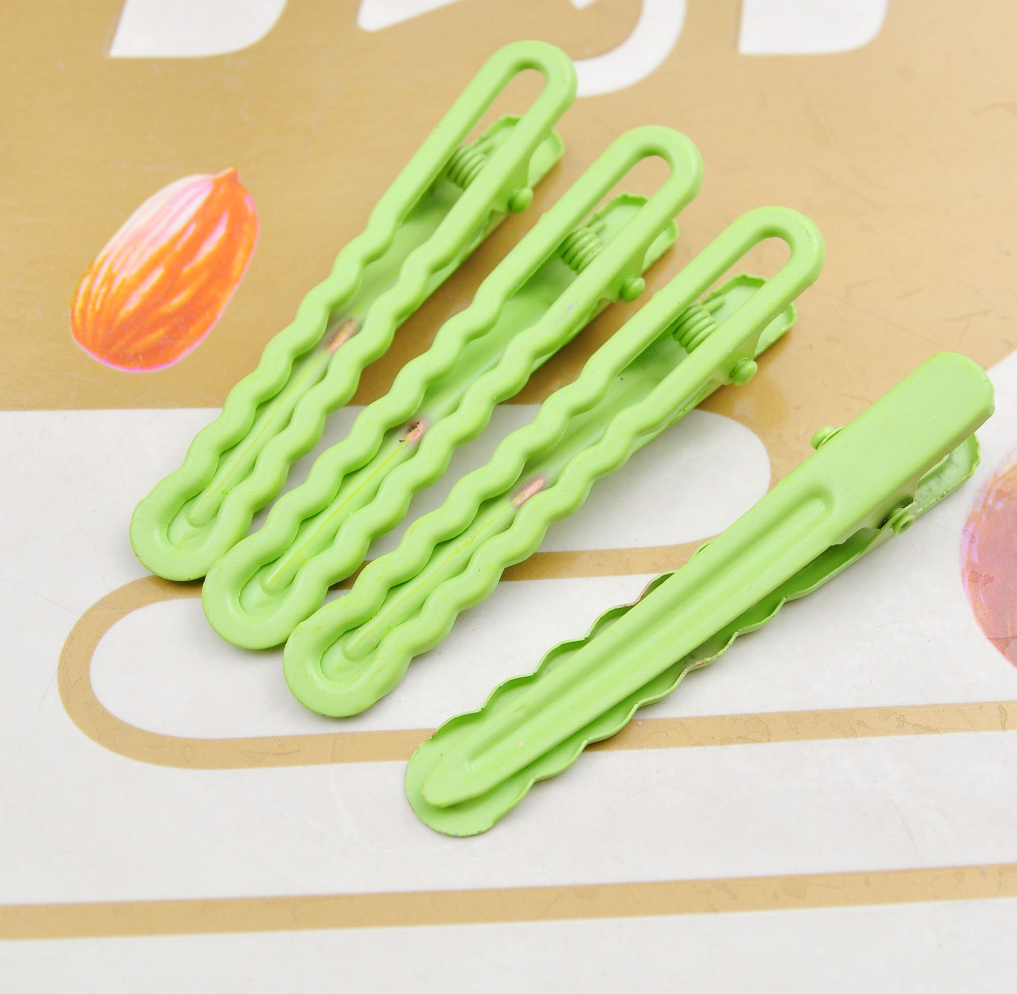 2 Grüne Samt-Haarschleifen Mit Krokodilclip – Handgefertigt, 12,7 Cm, Für Mädchen & Damen