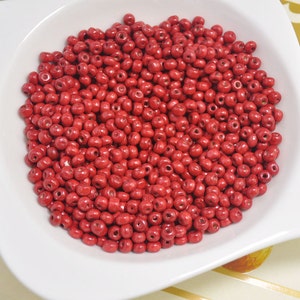 200pcs Red Round wood beads,natural wood beads,necklace beads, bracelet beads,diy beads,Small wooden beads finding bead supplies 4x5mm