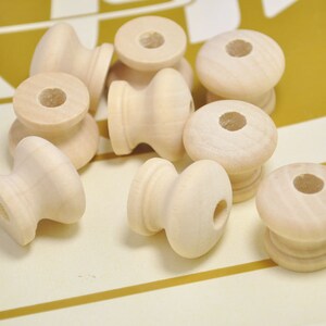 10pcs round wooden beads,irregular natural wood beads,unfinished 24x19mm