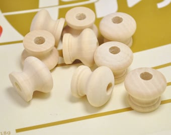 10pcs round wooden beads,irregular natural wood beads,unfinished 24x19mm