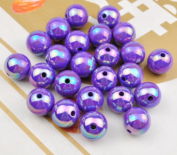 500pcs Acrylic Beads for Jewelry Making Loose Beads in Ink