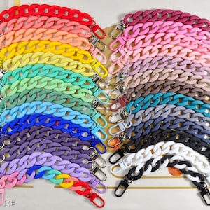 Chain shoe charms,27 Colors Shoe Charms,Shoe Charm Matte Chain for Shoe,Acrylic link chain,Shoe Decoration,Choose Chain Color