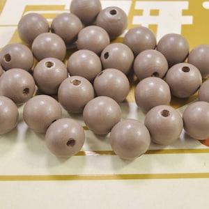 50pcs Mocha Round Wood Beads, 20mm round wooden bead, necklace bead, bracelet bead, wood craft,space wood beads, wholesale beads