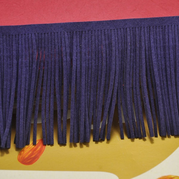 Leather Suede Fringe Etsy