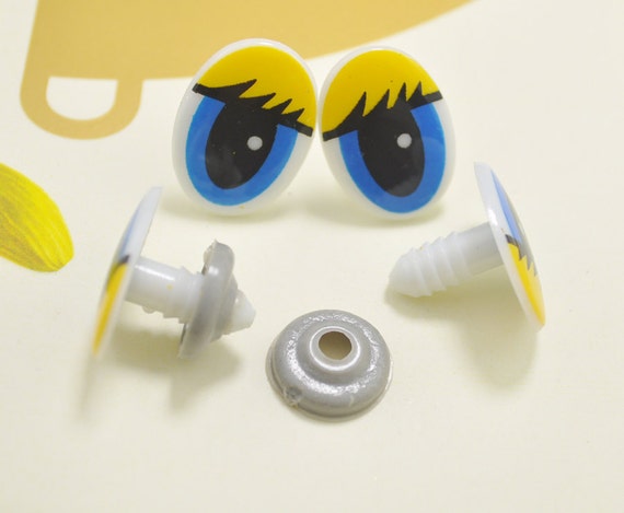 Plastic Safety Cartoon Eyes, Plastic Eyes Toys Washer