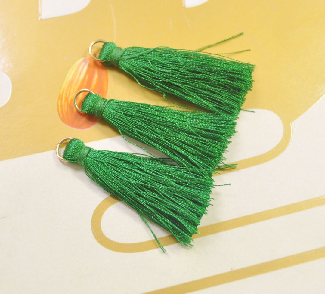 10pcs Black Hanging Rope Silk Tassels DIY Tassels For Crafts For