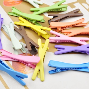 20Pcs Mixed Hair Clips,X Shape Alligator Hair Clips with Teeth, Girl hair accessories,hair Barrettes , Hair clip, hair clips，44mm Lenght