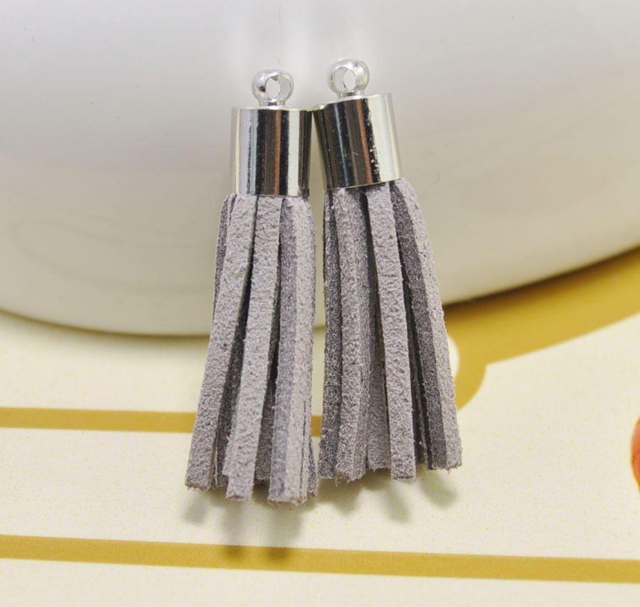 20pcs 35mm Light Gray Fringe Tasselsuede Tassel Etsy UK
