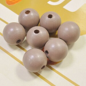 25Pieces 1 inch Mocha round wooden beads,necklace beads, Painted wood bead,Wood Spacer Bead,Jewelry Supplies
