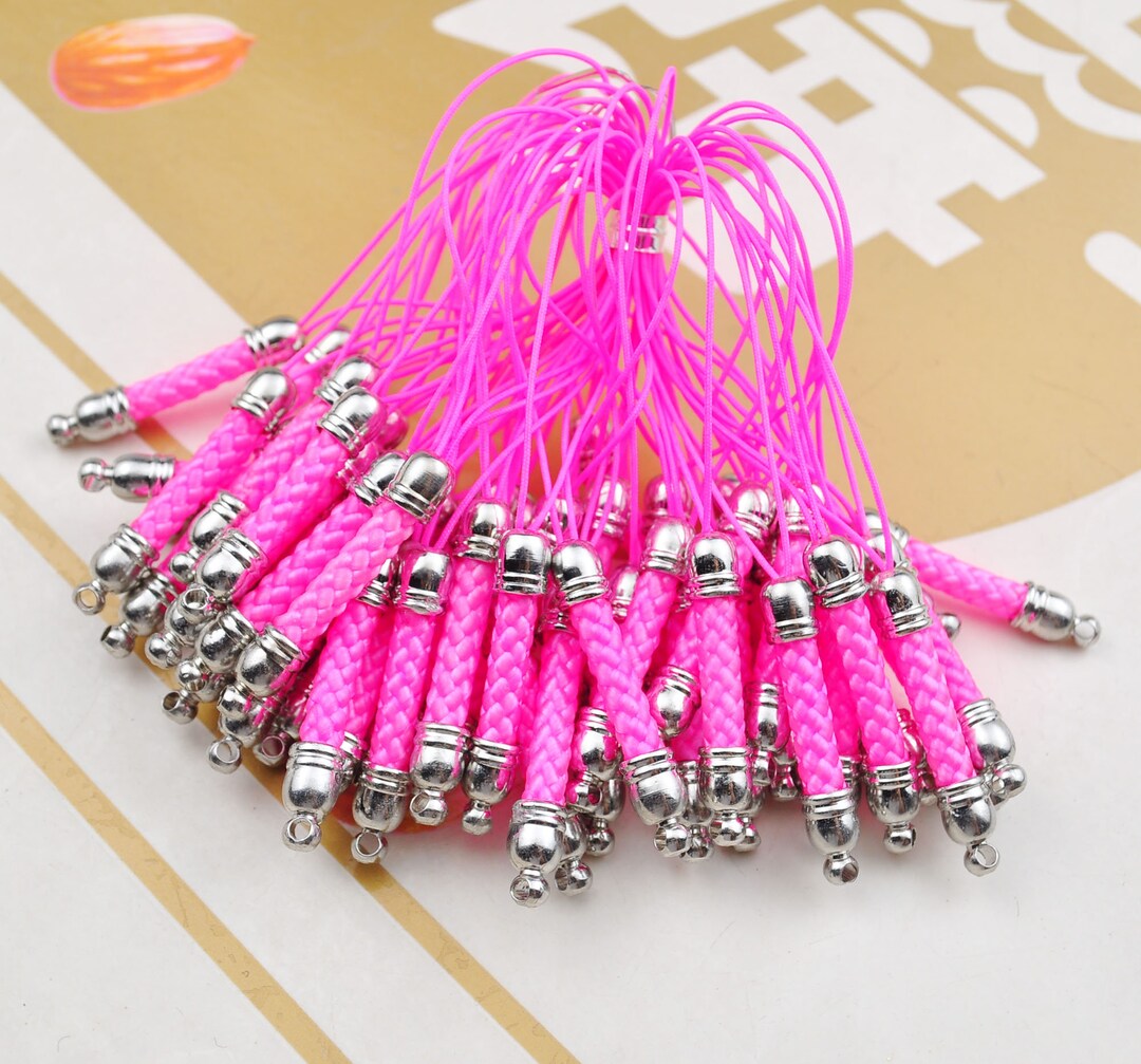 10/20/30/50/100pcs Hot Pink Cell Phone Strap Lanyard Accessories,mobile ...