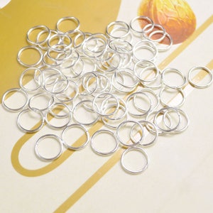Jump ring,Open Jump rings,200Pcs Silver Plated Jump Rings-10mm