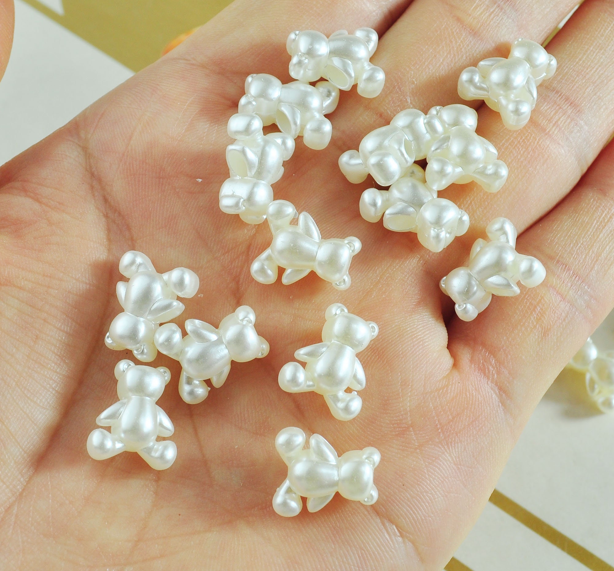 Imitation Pearl ABS Plastic Ivory Pearls 2-25mm All Sizes Half Round Loose  Bead for Nail Art DIY Craft Garment