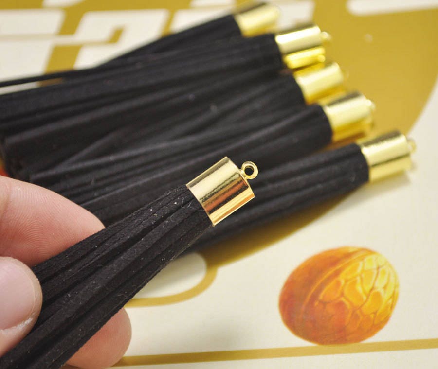 Schatulle Für Anhänger – Antiker Stil, Schwarzes Kunstleder Mit Goldenem Rand, Ca. 35 X 95 X 25 Mm