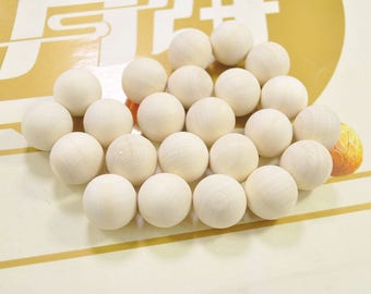 Wholesale 100pcs 20mm Unfinished Wood Balls,Natural Ball,wood beads,Round Wooden Balls,Unfinished Craft Wood,Wood working Supplies，No hole