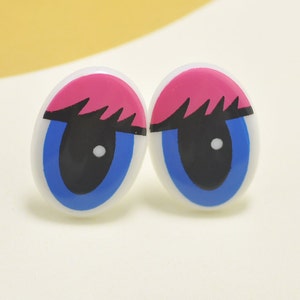 10 pares de ojos de juguete ojos de seguridad Ojos de seguridad Ojos animales Ojos de ganchillo muñeca ojos de plástico Ojos con lavadoras - 15x21mm.