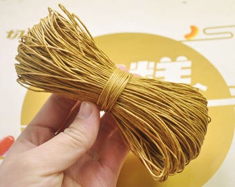 Waxed Cord ,65 meters Ginger cords,1mm Waxed Cotton Cord String, Bracelet Cord, Necklace Cord, Macrame Cord -- VC116