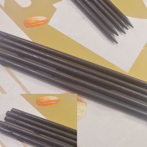 8 pieces of  Dark Brown Wooden Hair Stick,Wooden Hair Pin,1mm hole,Wooden Hair Stick,unfinished,Hair Accessories -- 6&quot; long