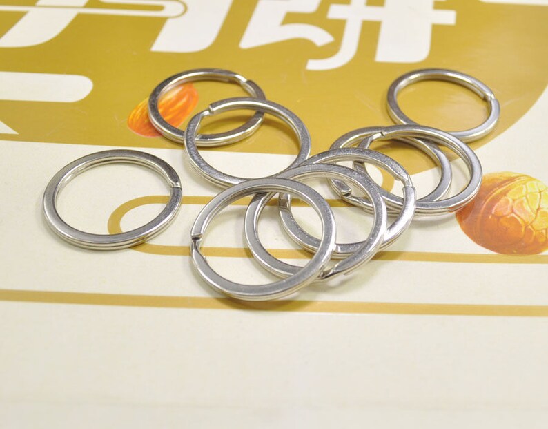 20pcs Split Key Rings,silver Plated Key Rings,key Ring Findings ...