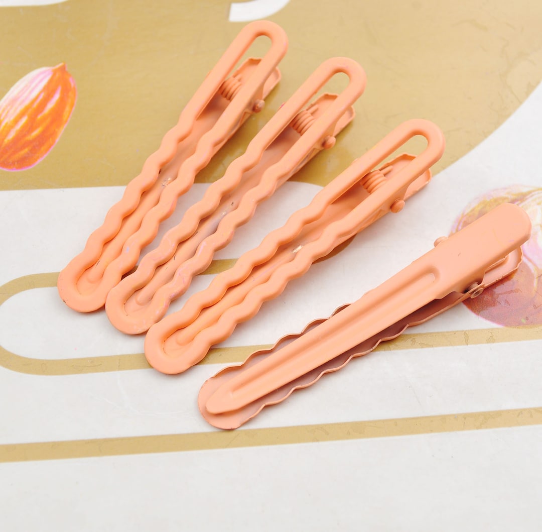 Totelux Bleistift-Haarspangen – 2 Stück, Gelb, Krokodilklammer, Für Mädchen & Lehrer